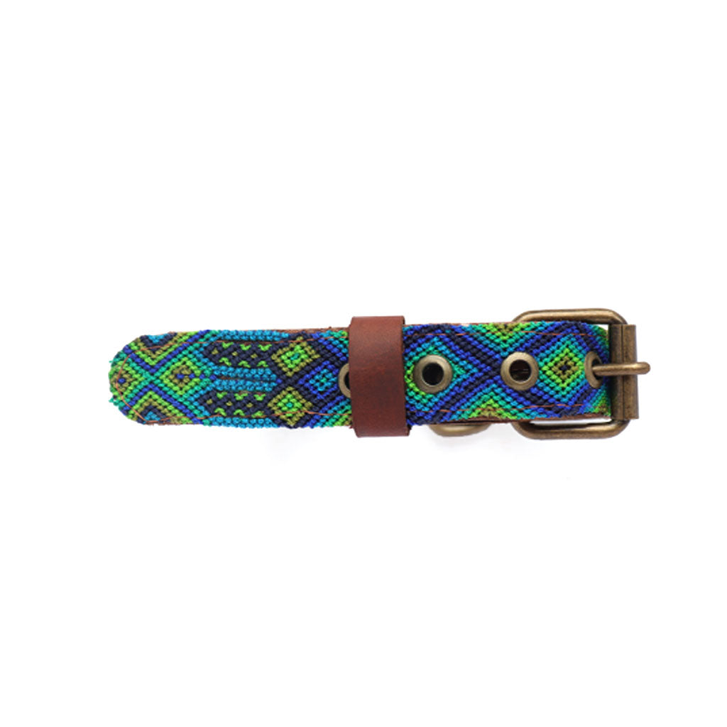 Mexican leather dog online collar